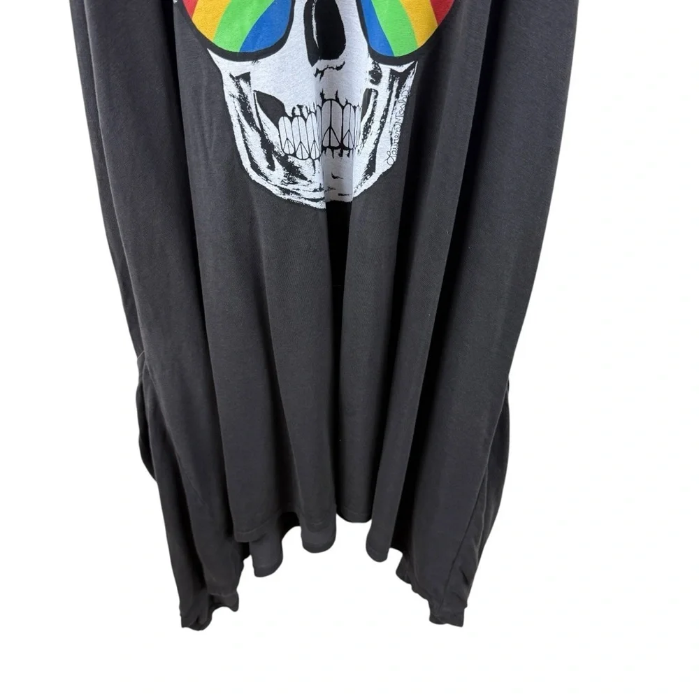 Lauren Moshi Skull Graphic Midi Dress Size XS - Picture 5 of 9